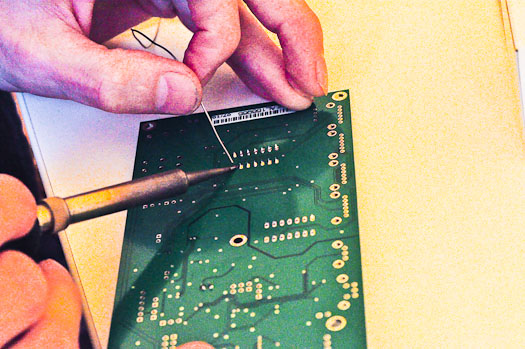 Afterwards, solder the rest