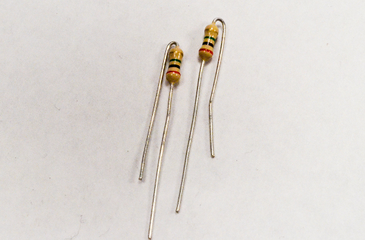 bent resistors